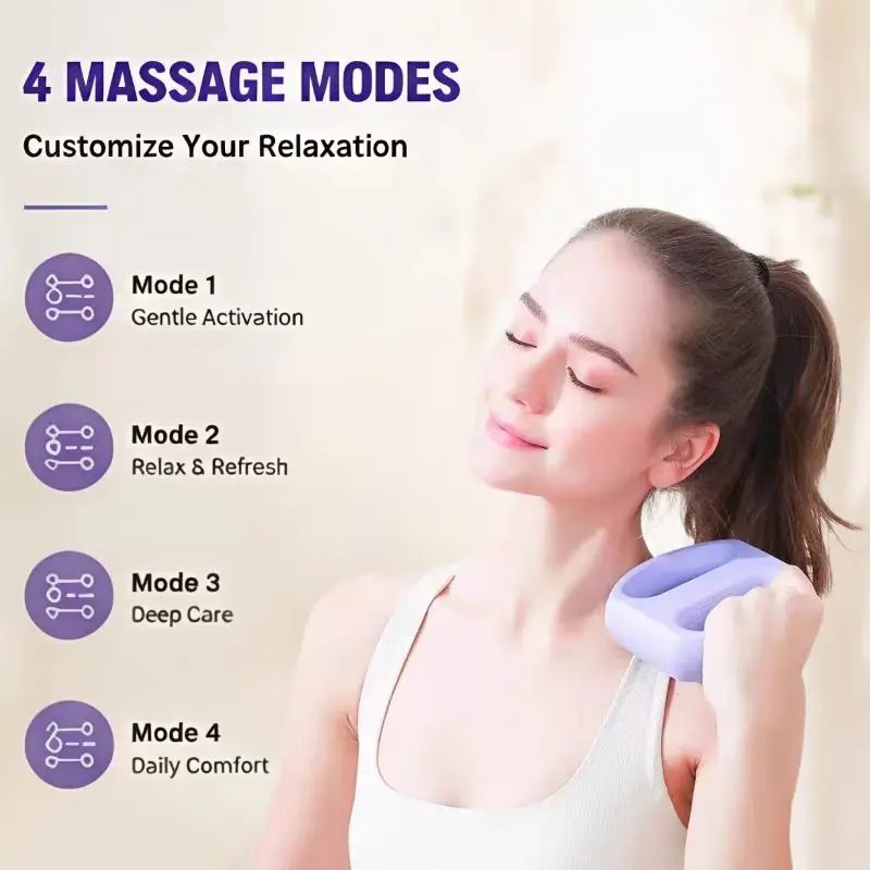 Electric Massage Gun Deep Tissue - Pistola Massaggiante Ricaricabile per Fascia Muscolare,