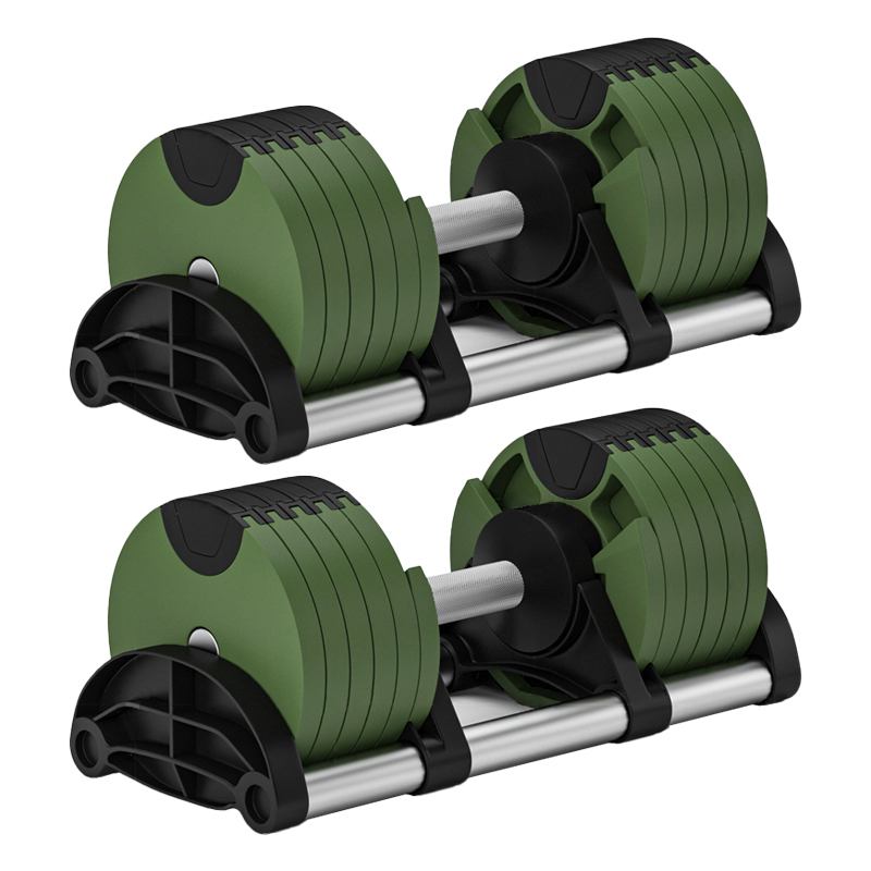 Adjustable Dumbbell Pair 40Kg - Manubri Regolabili per Sollevamento Pesi, Pesi