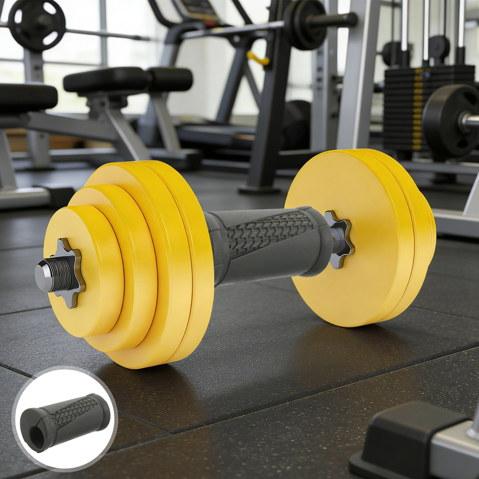 Fitness Equipment - 2 Pezzi Impugnature per Manubri Antiscivolo,