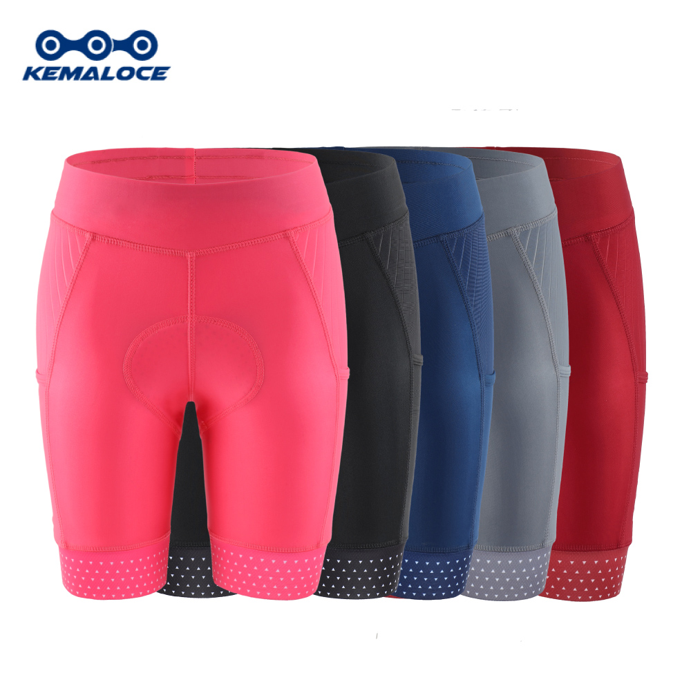 Padded Cycling Shorts 5D Gel - KEMALOCE pantaloncini da ciclismo da donna