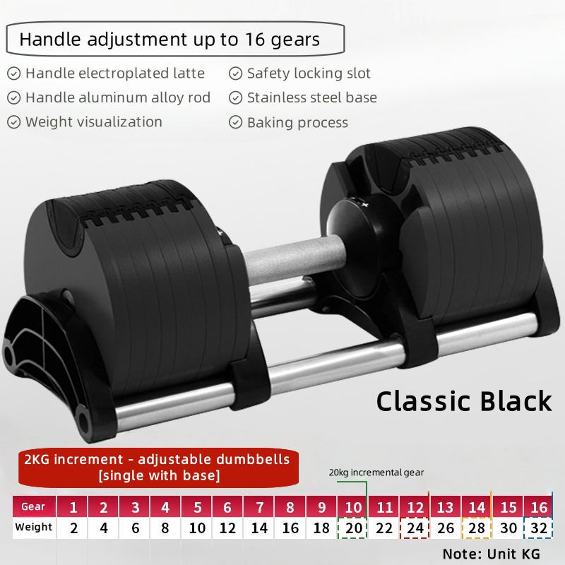 Adjustable Dumbbell Pair 40Kg - Manubri regolabili manubri a regolazione rapida