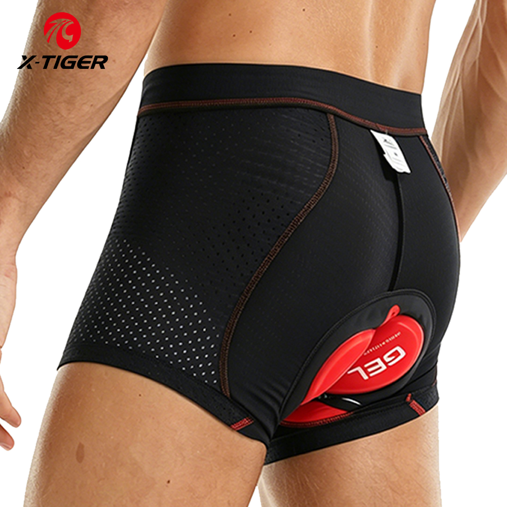 Padded Cycling Shorts 5D Gel - X-Tiger Intimo da ciclismo Pro 5D