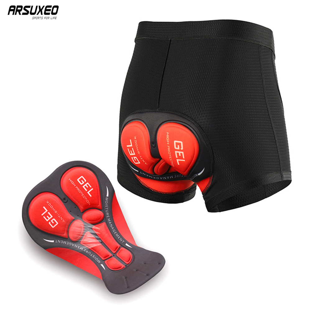 Padded Cycling Shorts 5D Gel - ARSUXEO Pantaloncini da ciclismo da uomo