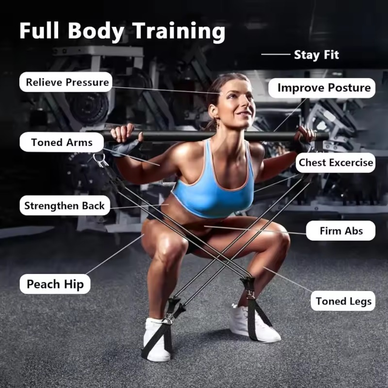 Kit barra per pilates con fasc - Pilates Bar Kit With Resistance Bands recensione e prezzo