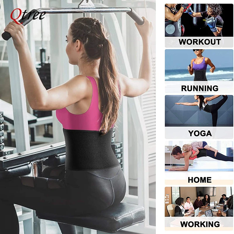 Qtree Cincher Body Shaper Wrap - Sweat Waist Trainer Belt Neoprene recensione e prezzo