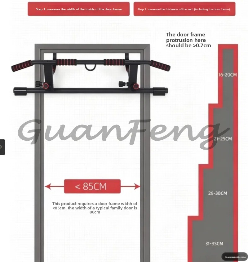 Barra per trazioni senza viti  - Door Pull Up Bar No Screw recensione e prezzo