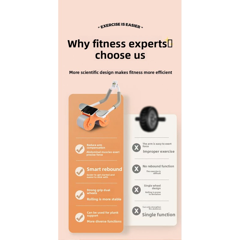 Ruota per Addominali con Rimba - Ab Roller Wheel With Elbow Support recensione e prezzo