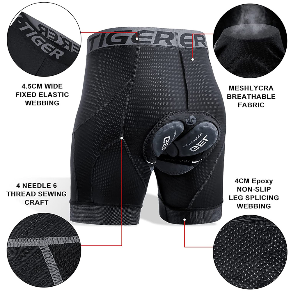 X-TIGER Pantaloncini intimi da - Padded Cycling Shorts 5D Gel recensione e prezzo
