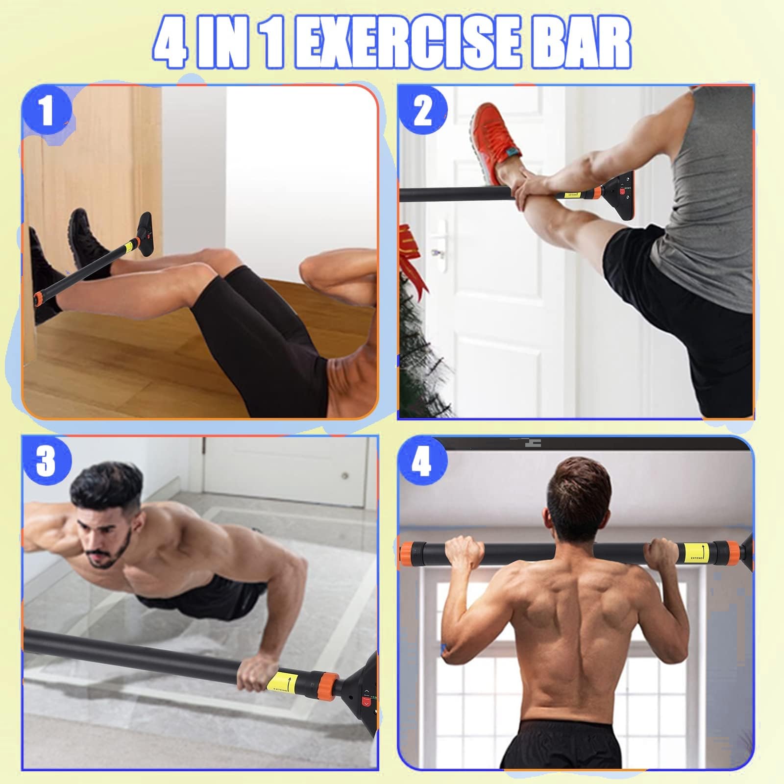 Barra per trazioni regolabile  - Door Pull Up Bar No Screw recensione e prezzo